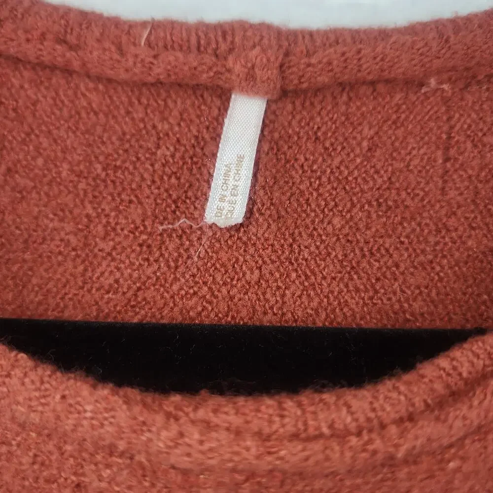 Free People Top Womens S handkerchief oversized plush comfy cozy boho lagenlook